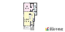 グレイス3 1LDKの間取図画像