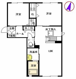 間取図画像 2LDK