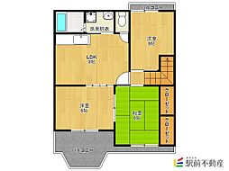 シャトーエス 3LDKの間取図画像