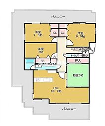エイル・ヴィラウォーターガーデン兵庫2 4LDKの間取図画像