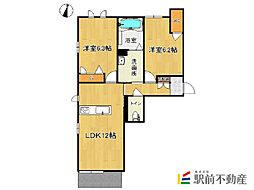シャーメゾンアムール 2LDKの間取図画像