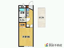 レオパレスアイケイ 1Kの間取図画像