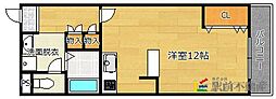 K・FLAT2 ワンルームの間取図画像