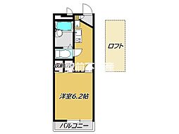レオパレスメルベーユII 1階/105