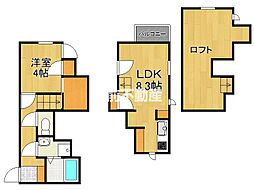CB佐賀クレア 1LDKの間取図画像