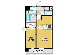 PLUMERIA駅南 1LDKの間取図画像