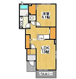 レスポアール5 1LDKの間取図画像