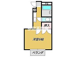 キャッスルつかさ 1Kの間取図画像
