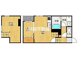 ポラリス県庁東 1LDKの間取図画像