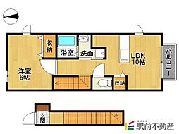 アーバンヒルズA 1LDKの間取図画像