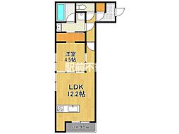 フォーティスMGH 1LDKの間取図画像