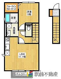 ロイヤルヴィラマロ 1LDKの間取図画像