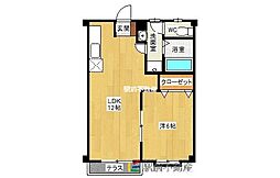 ファミール副島1 1LDKの間取図画像