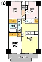 スカイシティー神山 3LDKの間取図画像