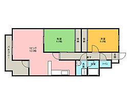 間取図画像 2LDK