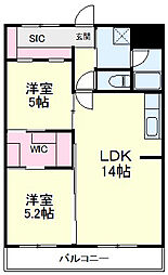 間取図画像 2LDK