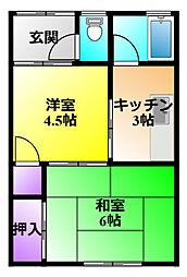 間取図画像 2K