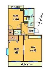 ヴィラツインリーフ 1階/102