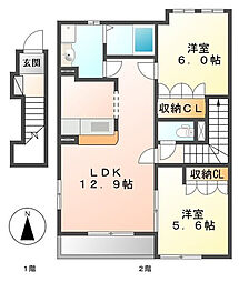 ロココプランB 2階/201
