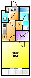 カンタービレ 1Kの間取図画像