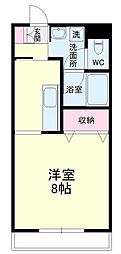 OrionAPARTMENT 1Kの間取図画像