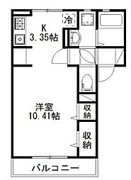 スマイル ワンルームの間取図画像