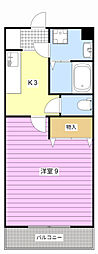 TKM 1Kの間取図画像