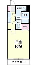 ジュリエンス3 1Kの間取図画像