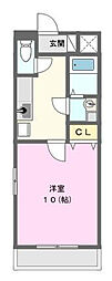 PEGGY-O 1Kの間取図画像