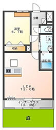 セレンディピティ2 1LDKの間取図画像