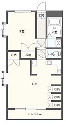 アルコV 1LDKの間取図画像