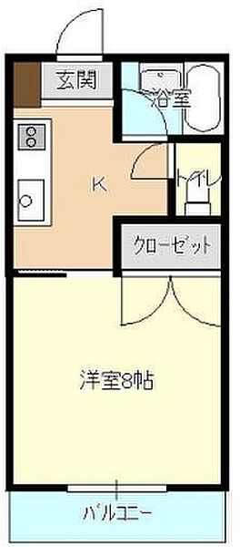 溜屋ハイツV 103｜静岡県浜松市中央区上島１丁目(賃貸アパート1K・1階・26.70㎡)の写真 その2