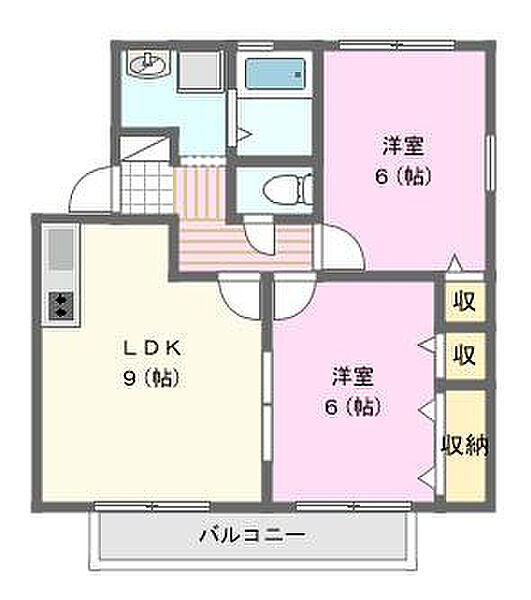 クランベリー 102｜静岡県浜松市中央区半田山５丁目(賃貸アパート2LDK・1階・52.10㎡)の写真 その2