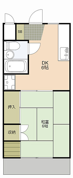 コーポシルクロード 201｜静岡県浜松市中央区小池町(賃貸アパート1DK・2階・25.92㎡)の写真 その2