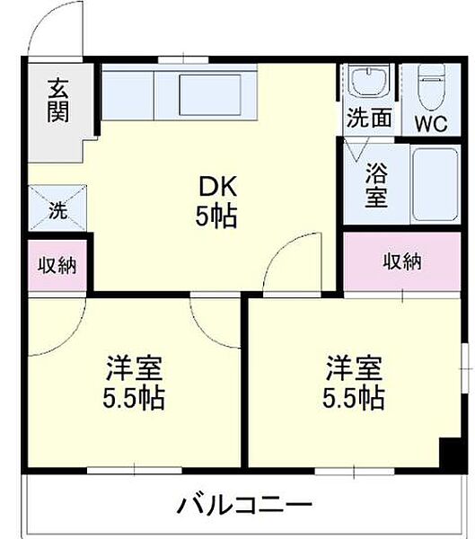 Eight BuildingII 304｜静岡県浜松市中央区中島２丁目(賃貸アパート2DK・3階・38.01㎡)の写真 その2