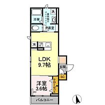 Radius V 302 ｜ 静岡県浜松市中央区神田町（賃貸アパート1LDK・3階・34.94㎡） その2