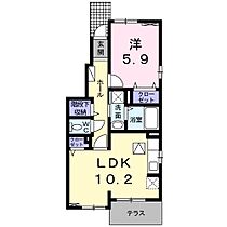 ハピネスジョイ 101 ｜ 静岡県浜松市浜名区尾野（賃貸アパート1LDK・1階・43.10㎡） その2