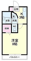 T-SQUARE 215 ｜ 静岡県浜松市中央区和合町（賃貸マンション1K・2階・24.00㎡） その2