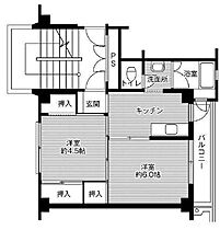 ビレッジハウス細江第二1号棟 204 ｜ 静岡県浜松市浜名区細江町中川（賃貸マンション2K・2階・33.54㎡） その2