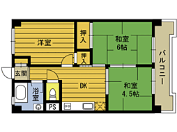 河登ビル 3Kの間取図画像