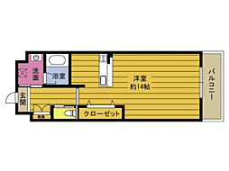 RINT7 1Kの間取図画像