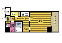 BEPPU SENTO 1Kの間取図画像