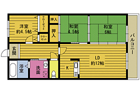 コスモシティ21 403 ｜ 大分県別府市上人南（賃貸マンション3LDK・4階・65.02㎡） その2