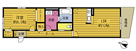 カ―ムヒルけやき 101 ｜ 大分県別府市桜ケ丘（賃貸アパート1LDK・1階・45.55㎡） その2