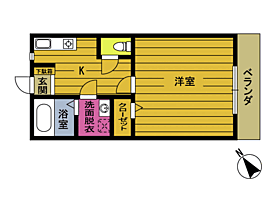 エクレール北浜Ａ 105 ｜ 大分県杵築市大字杵築（賃貸アパート1K・1階・28.88㎡） その2