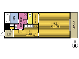 エアポートヒルズII 406 ｜ 大分県国東市武蔵町糸原（賃貸マンション1K・4階・26.24㎡） その2