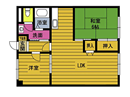 アリュールプログレ 2LDKの間取図画像