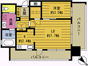 ＲＪＲプレシア大分駅前II 201 ｜ 大分県大分市要町（賃貸マンション1LDK・2階・34.34㎡） その2