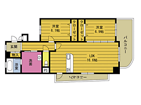 エスポワール星生 105 ｜ 大分県大分市金池南１丁目6-15（賃貸マンション2LDK・1階・70.52㎡） その2