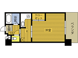 ラトゥール金池 1Kの間取図画像